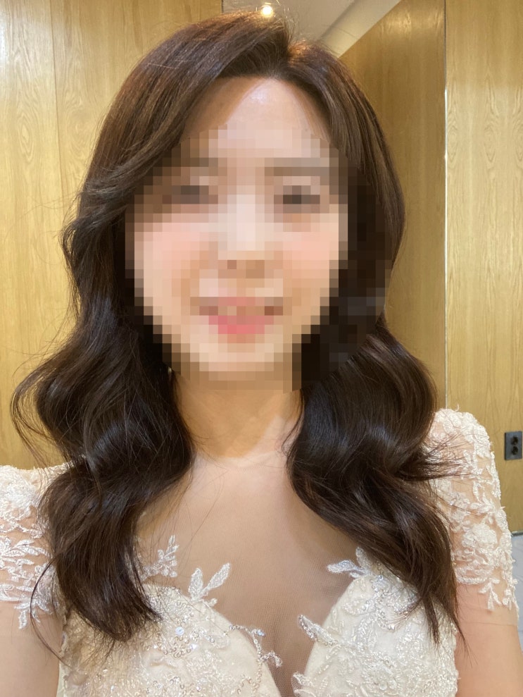  웨딩 촬영 헤어 후기 - 비기닝 신부 헤어 웨이브