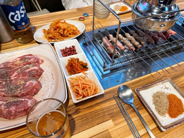  건대 양꼬치거리 맛집 24시 해월양꼬치, 고급양갈비 지삼선