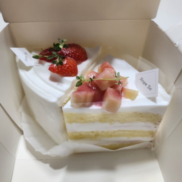  양주 옥정 케이크 맛집 '홉쏘' 딸기+복숭아+오레오 케이크 #내돈내산