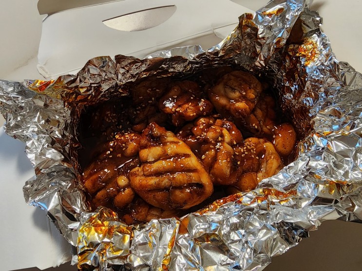 위례 꾸브라꼬 치킨 숯불양념구이 배달의민족 후기