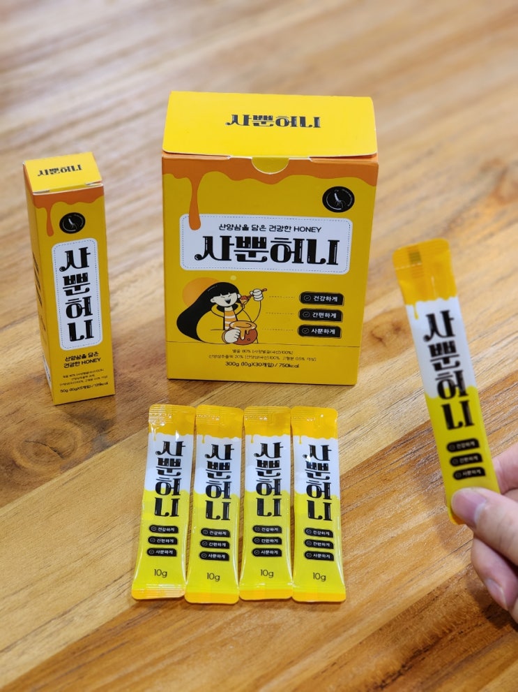  꿀스틱 레시피평창 [사뿐허니] 산양삼이 함유된 휴대용꿀