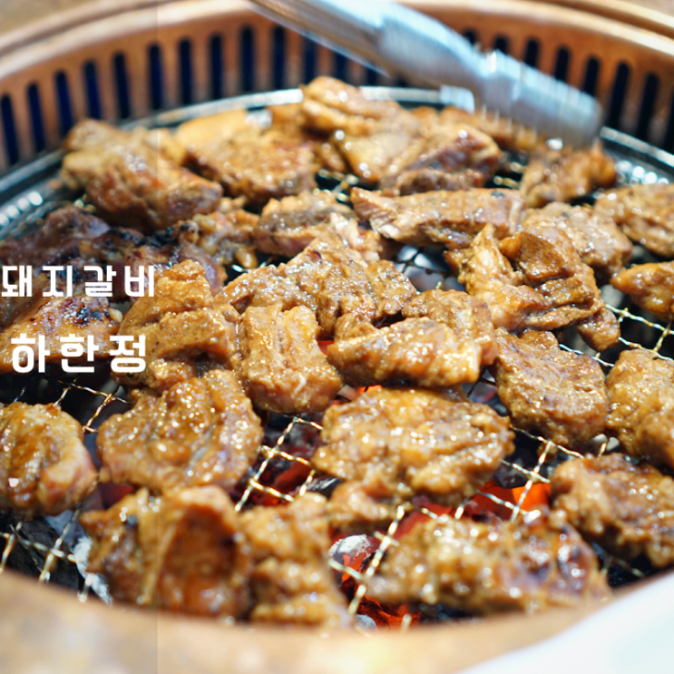  동탄 하한정 숯불 양념 돼지갈비 구이 굽는법