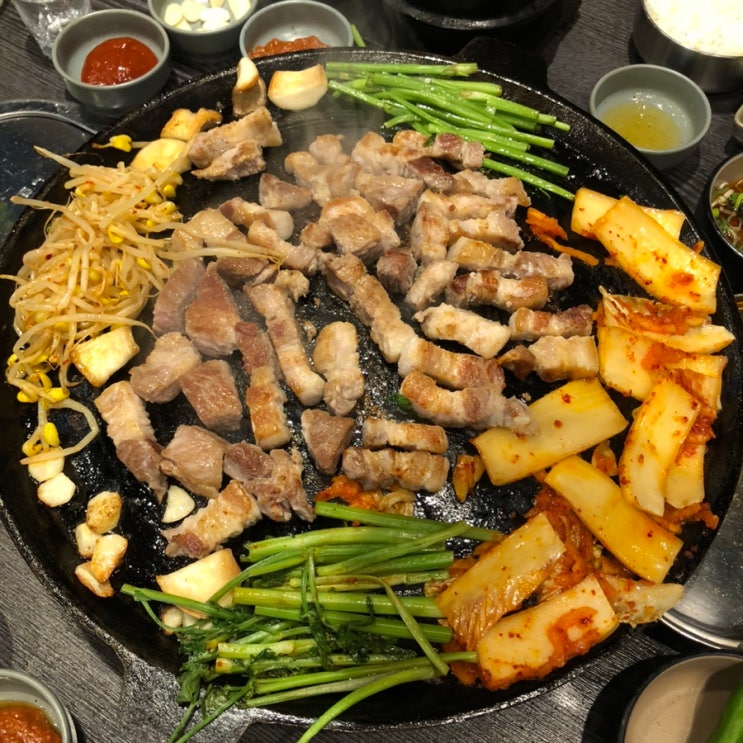 송도역 맛집 무쇠고기 옥련동 솥뚜껑 삼겹살 존맛탱