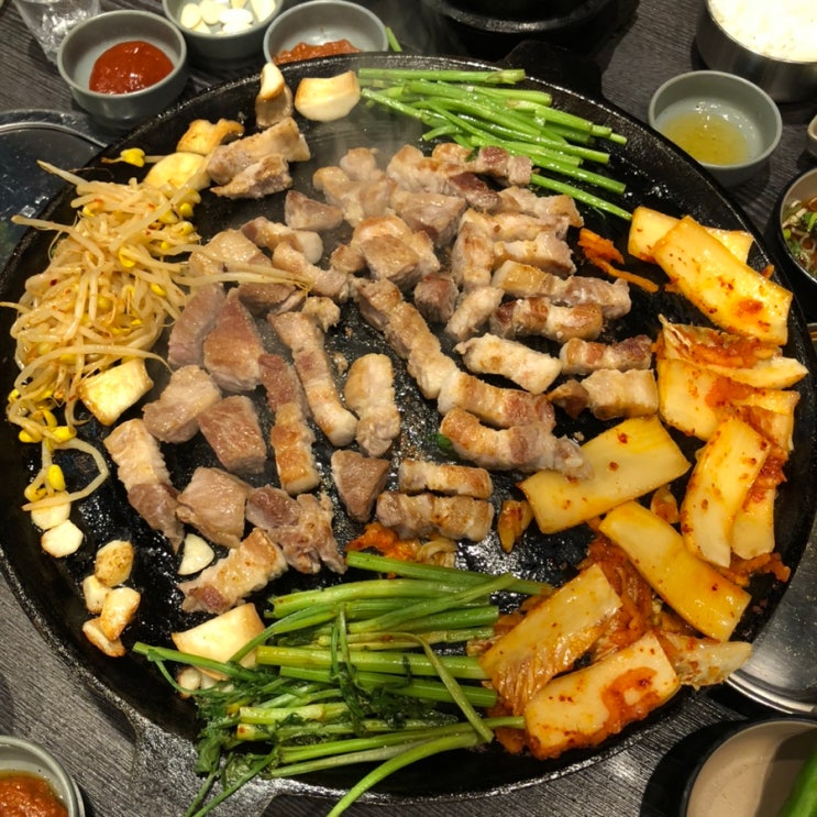  송도역 맛집 무쇠고기 옥련동 솥뚜껑 삼겹살 존맛탱