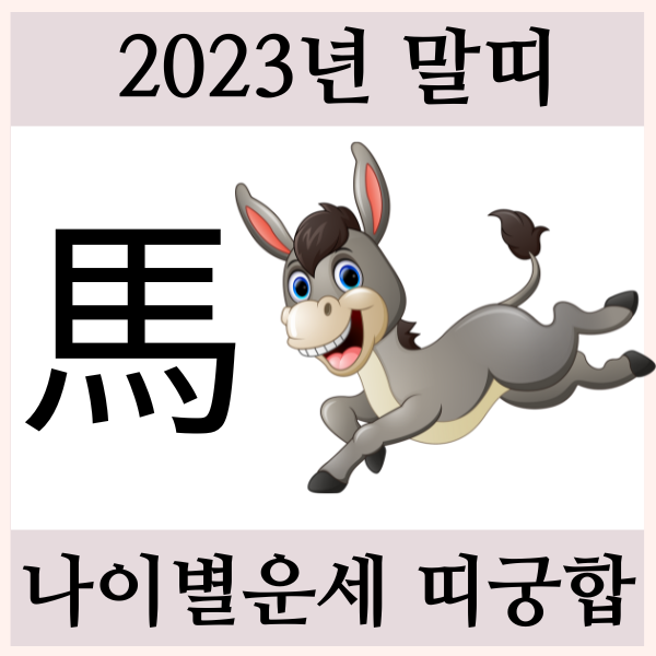 2023년 말띠 운세 나이 궁합