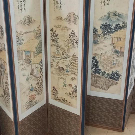  "민속화 풍속화 8폭 병품 그림 좋습니다" 고서적 고미술 고가구 골동품 전문 코드앤티크