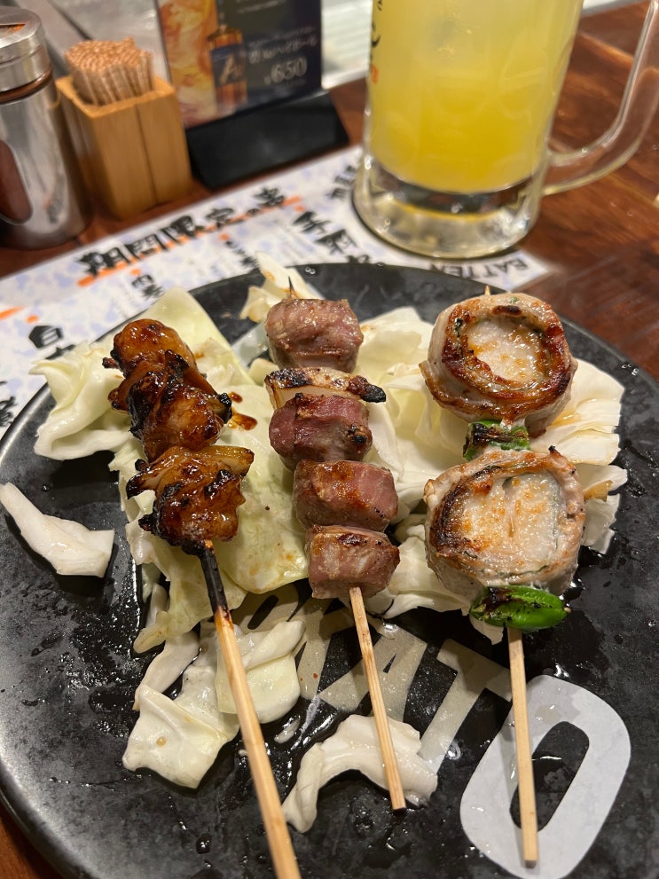  [오사카/기요미즈데라] 일본 꼬치집 갬성 물씬! 하카타 쿠시야키 바텐 요카토