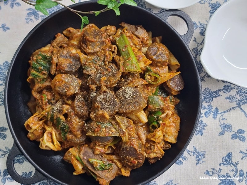 백종원 순대볶음 레시피 순대볶음 양념장 순대곱창볶음 만들기 순대야채볶음