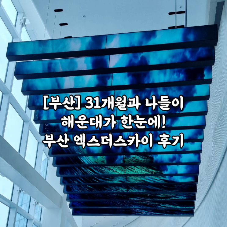  [부산] 31개월과 나들이, 해운대가 한눈에! 부산 엑스더스카이 후기