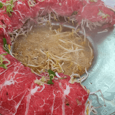  광주 용봉동 메밀당, 전철우사거리 백두산 샤브 부채살 푸짐!