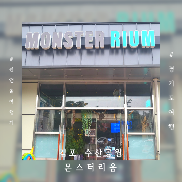  경기도 실내데이트 아쿠아리움과 실내동물원 김포 수산공원 몬스터리움