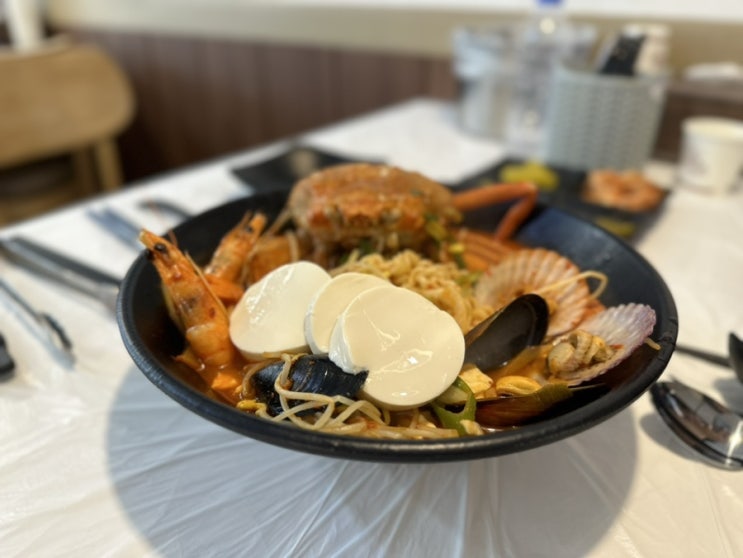  홍게너라면, 속초맛집 홍게파스타!