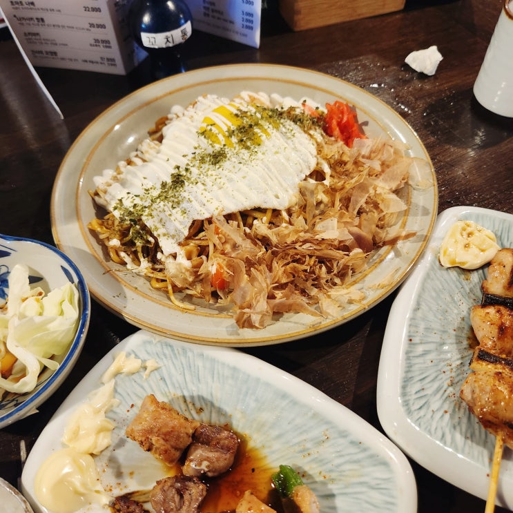 [답십리술집] 하마루 _ 수제꼬치와 해물야끼소바가 맛있었던 서울 야키토리맛집.