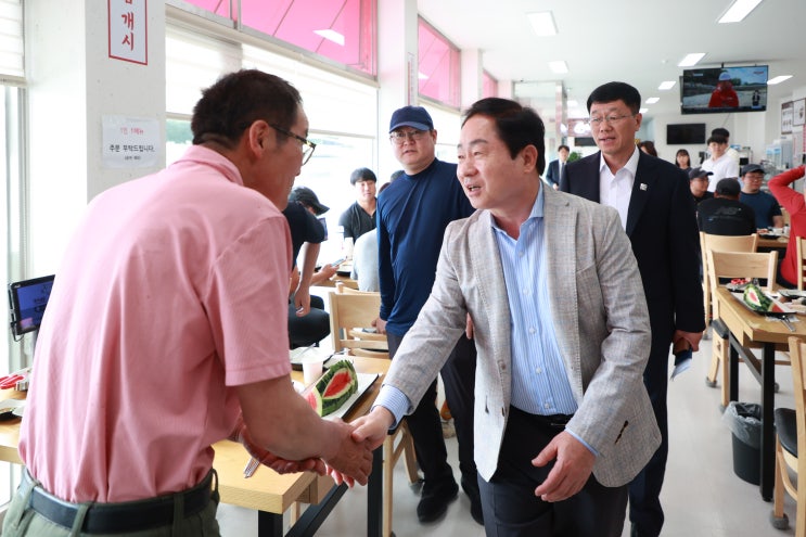  주광덕 남양주시장, 환경미화원 격려 오찬
