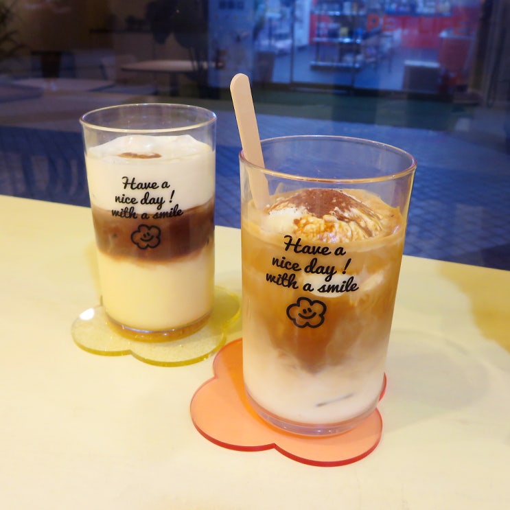  부천 신중동역 카페 디저트 라떼 맛집 해브어나이스데이지 애견동반 가능한 카페