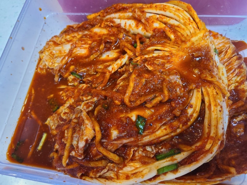 우리집 정착김치는 태백산김치
