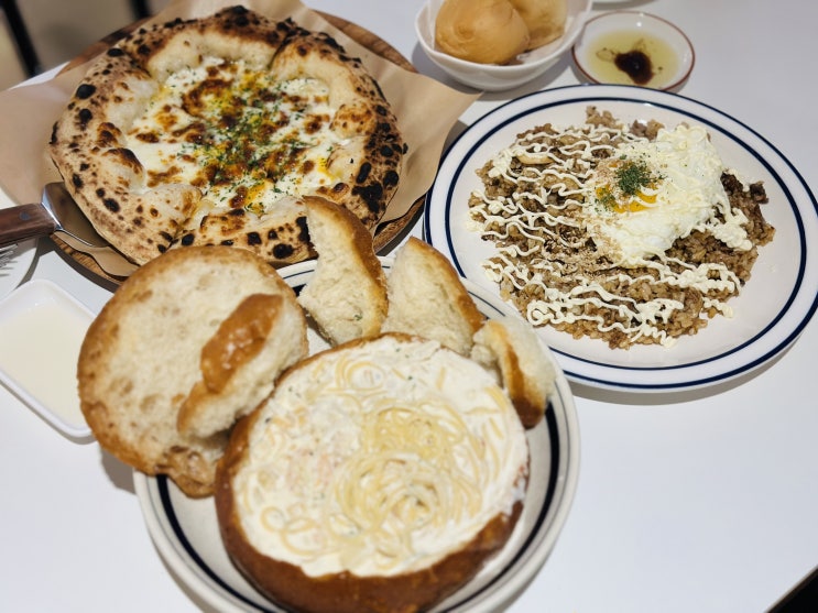 건대 파스타 메이빌 | 고르곤졸라 피자, 빠네크림, 목살필라프 가성비 좋은 피자 맛집: 서울/광진구