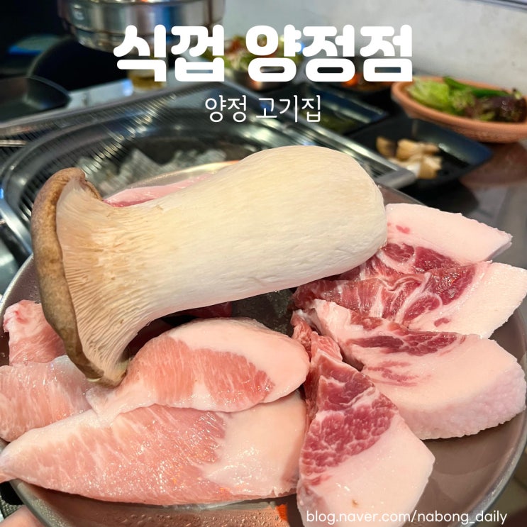  양정 술집 식껍 양정점 부산시청 고기집 추천
