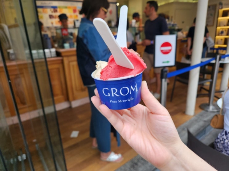 [프랑스-파리] 이탈리아 체인 젤라또, Grom Gelato(그롬 젤라또)