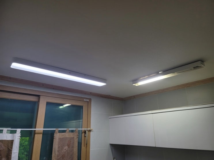 내수주택전등 주방등조명 설치로 밝아진 집안분위기