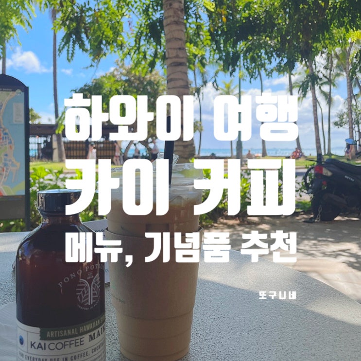  미국 하와이 여행 카이 커피 (하와이 기념품 추천, 카이 라떼 만들기)