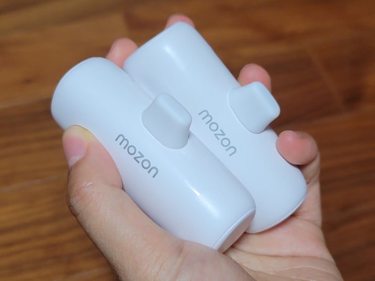  내돈내산 휴대용 미니 보조배터리 추천! 모즈온 도킹형 보조배터리 5,000mAH