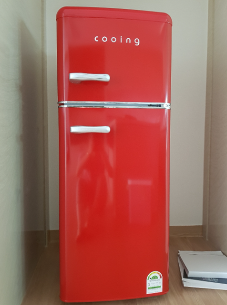  쿠잉냉장고 REF-D121R 작지만 심하게 예쁘다