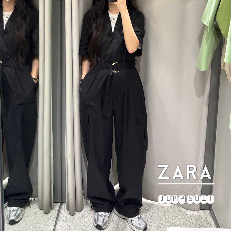 자라 ZARA 카고 점프수트 여름 휴양지룩 추천