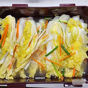 아기 백김치 어린이 김치 만들기 물김치 레시피