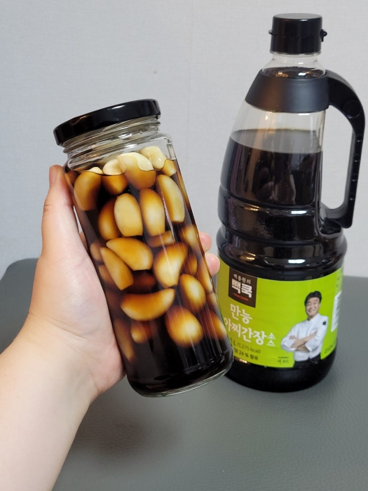  집밥 반찬 깐마늘장아찌 만들기 백종원 만능 장아찌 간장소스