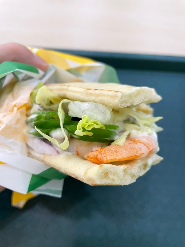 전주 전북대맛집추천:: 서브웨이 리뉴얼 쉬림프 샌드위치 조합,점심메뉴 추천!