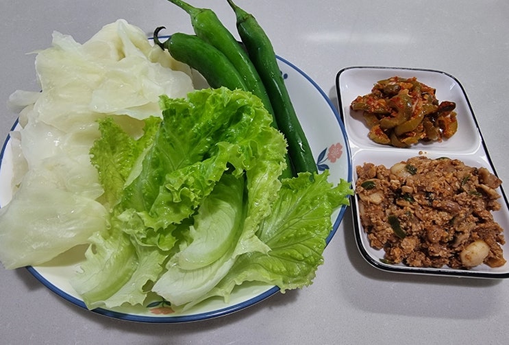  항암과 다이어트에 최고~청국장  두부 쌈장