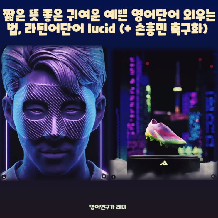 라틴어 예쁜 단어 짧은 뜻 좋은 귀여운 예쁜 영어단어 외우는 법, lucid (+ 손흥민 축구화) 라틴어 예쁜 단어 짧은 뜻 좋은 귀여운 예쁜 영어단어 외우는 법, lucid (+ 손흥민 축구화)