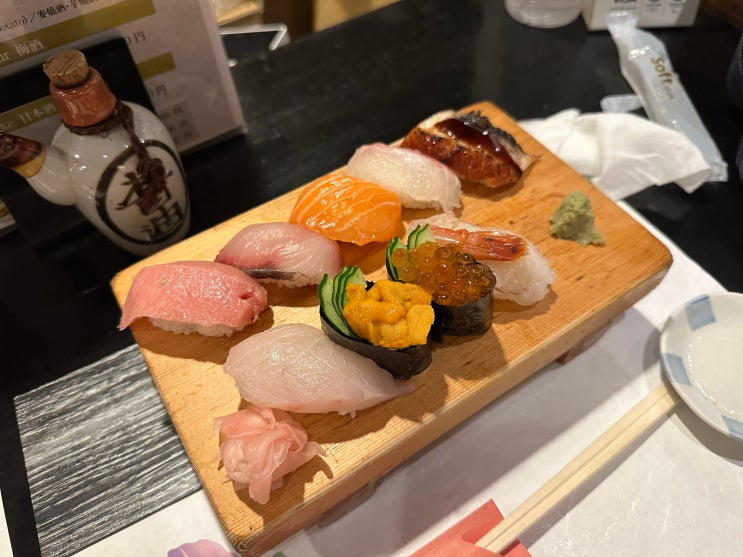  난바 스시 맛집, [카미나리 스시] 웨이팅, 메뉴, 가격 등!
