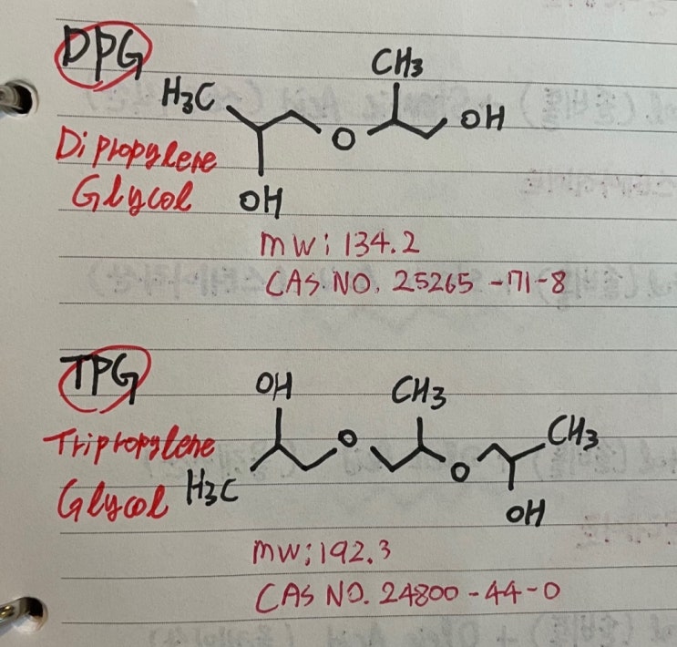 DPG(Dipropylene glycol/oxybispropanol)