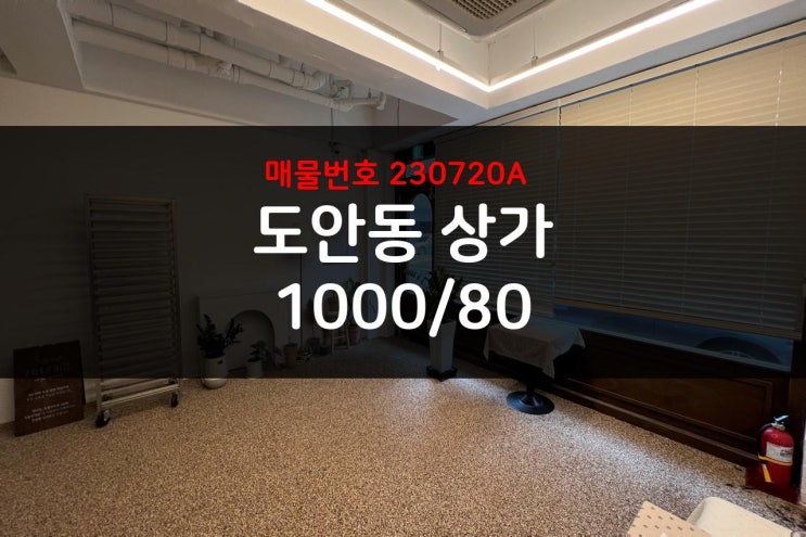  도안동 인테리어 완비 상가 저렴한 권리금