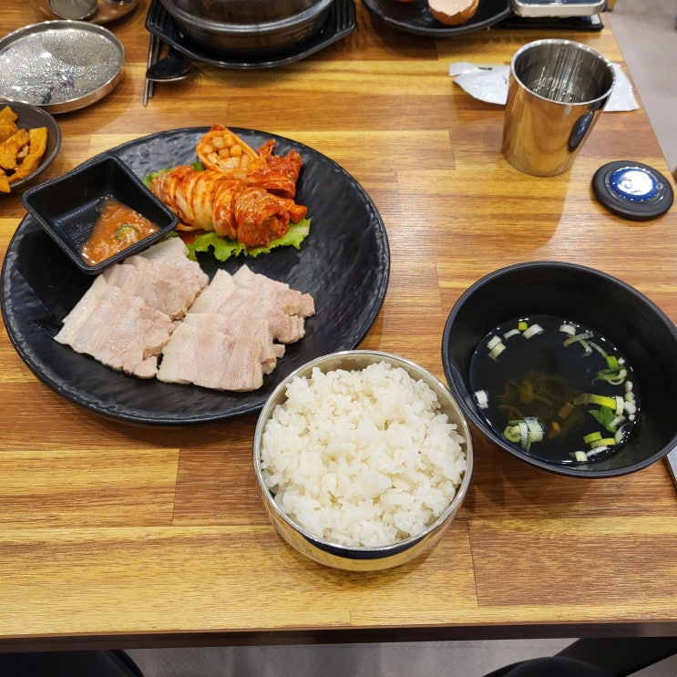 안양 보쌈정식 비불차에서 먹은 아이에스비즈타워 맛집