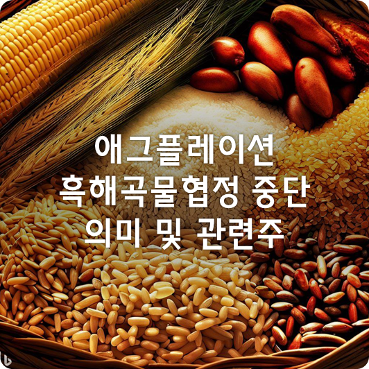  러시아의 흑해곡물협정 탈퇴 의미와 그에 따른 여파 우려 (ft. 애그플레이션, 곡물 가격상승 관련주)