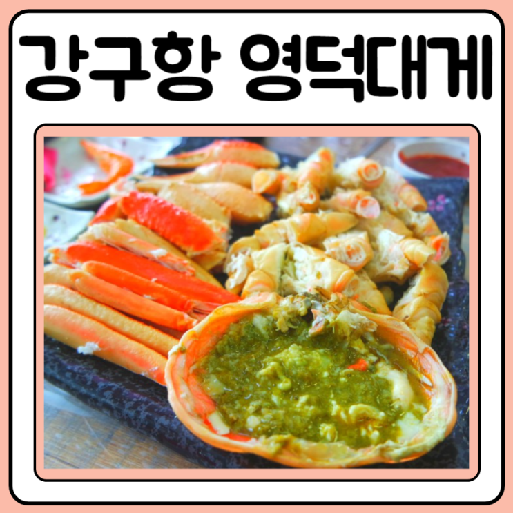 영덕 강구항대게 코스요리 먹고 맛나서 기절