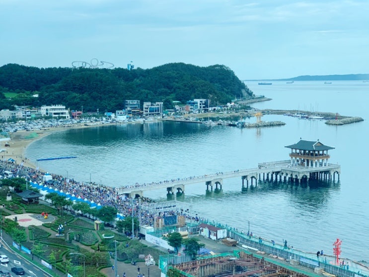  포항라한호텔후기; 디럭스트윈 오션뷰, 위치가 좋은 호텔 전기차충전주차, 영일대뷰, 주변 인프라도 좋았어요!