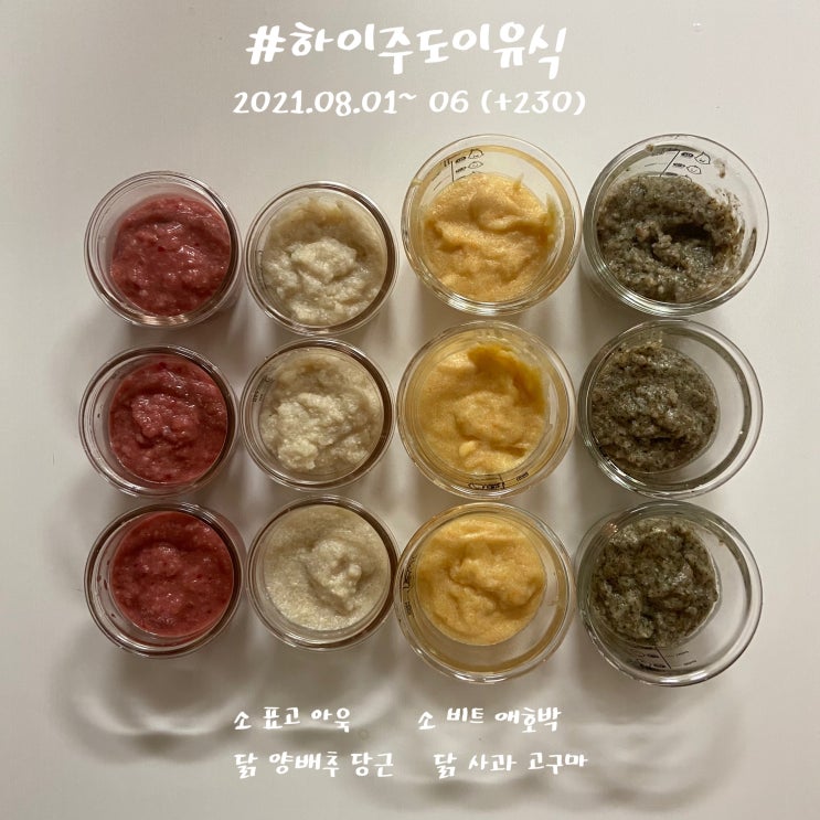 8개월 이유식 메뉴 조합 공유 + 자기주도이유식 간식 (찜기이유식)