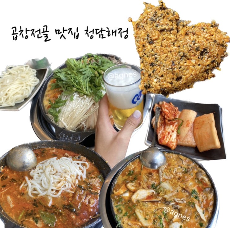  청담동 청담역 곱창전골 맛집 청담해정 인플루언서 춈미 맛집
