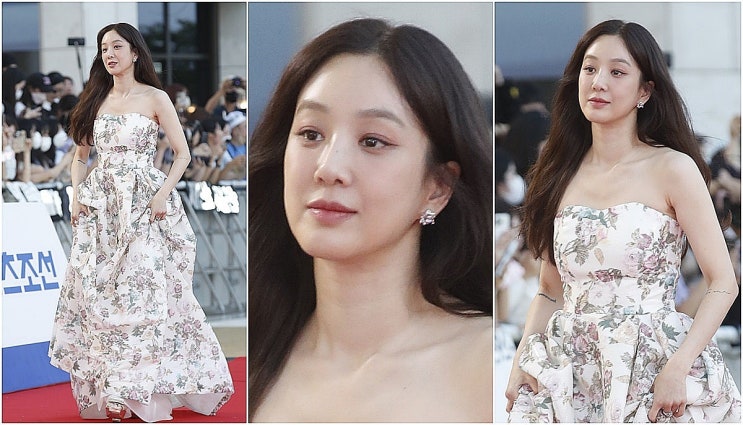 "꽃무늬 드레스 입고" 정려원, 청룡시리즈어워즈 레드카펫에 등장했다 "꽃무늬 드레스 입고" 정려원, 청룡시리즈어워즈 레드카펫에 등장했다