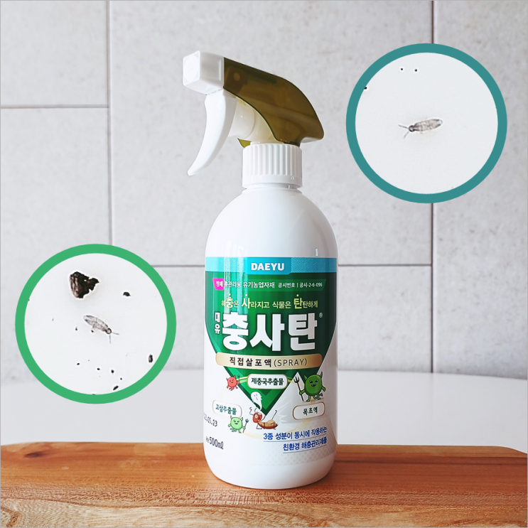  제충국살충제 천연피레트린 대유 충사탄 스프레이 벌레 안녕!