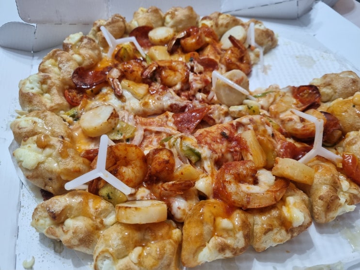  씨푸드킹 피자헛 배달후기