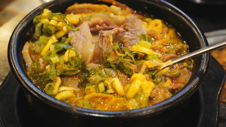  부평소머리곰탕 보양식 맛집 장수곰탕에서 얼큰한 국밥을