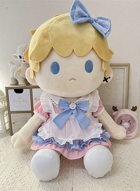  40cm 핑크 고양이 원피스 세트 인형옷 아이돌인형옷