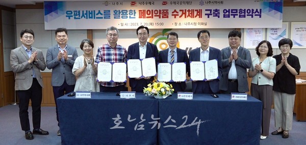  나주시, 폐의약품 수거율 높인다.. 폐의약품 우체통에 넣어주세요