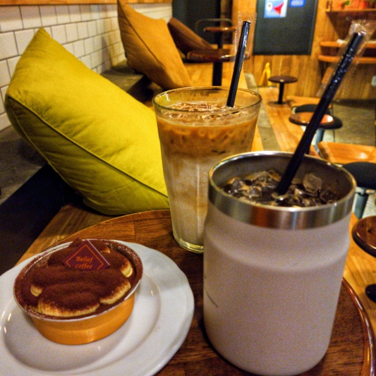  합정역 빌리프 커피 로스터스 티라미수가 맛있는 카페