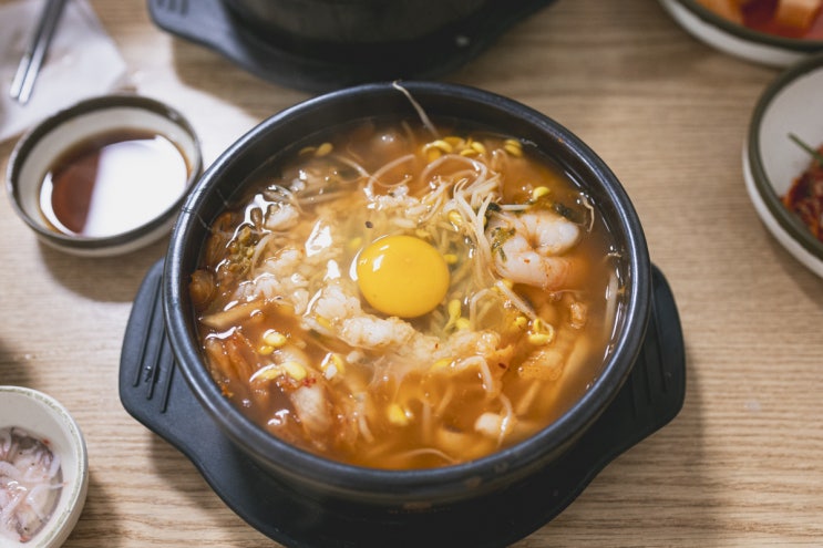 망월동 해장 맛집 전주콩나물국밥 포장이 공짜